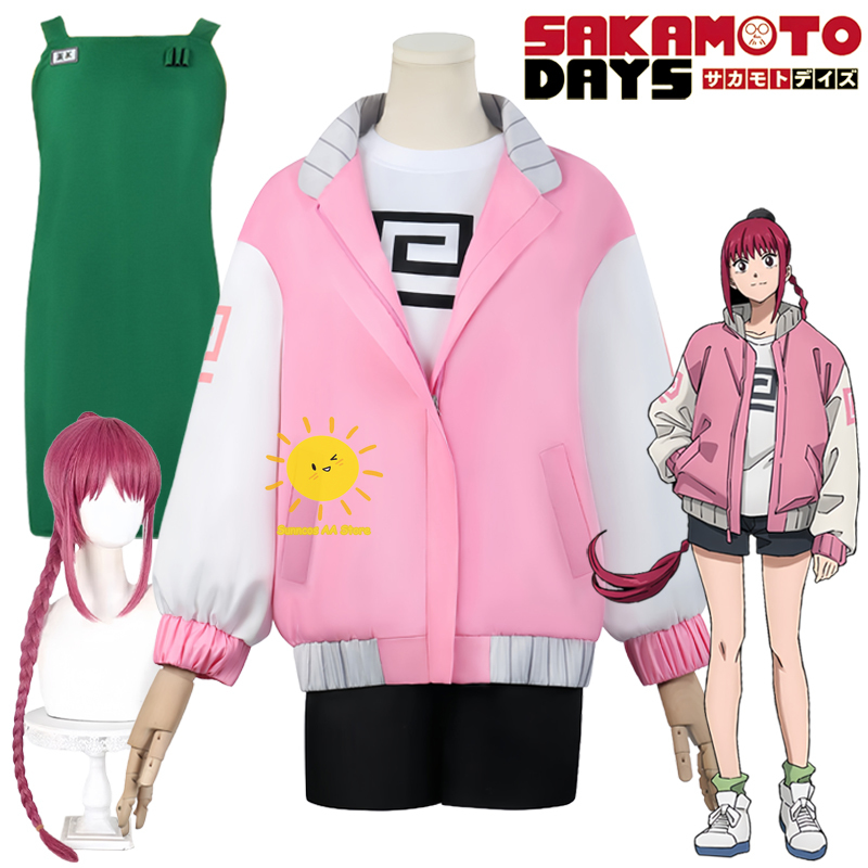 Anime Merchandise For Women - アニメ坂本日記コスプレ陸少棠コスプレ衣装シャツショーツコートエプロン少棠陸ウィッグスーツハロウィンコス成人女性