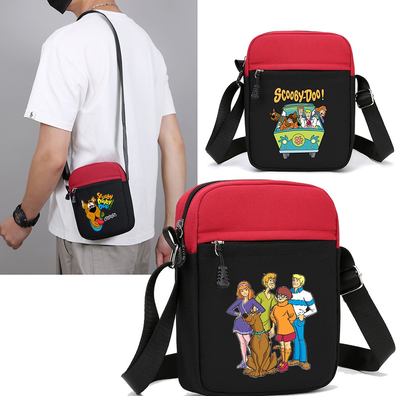 Anime Tote Bag - スクービードゥー クロスボディバッグ 女性用 漫画アニメパターンプリントショルダーバッグ ユニセックス アウトドアファッションハンドバッグ