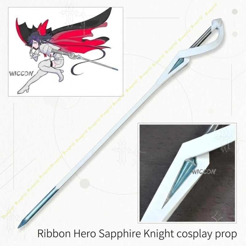 Anime Merchandise For Women - サファイアナイトコスプレ小道具リボンヒーローアニメグッズコンベンション写真撮影に最適ゲームキャラクターコスプレ装飾用品