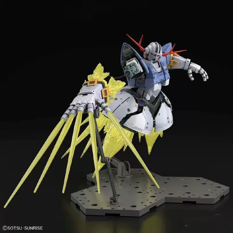 Bandai Gundam Rg - Rg 1/144 ゼオンメカ組立モデルキットアクションフィギュアラストシューティングイエロークリアエフェクトパーツセットデスクトップオーナメントコレクションギフト