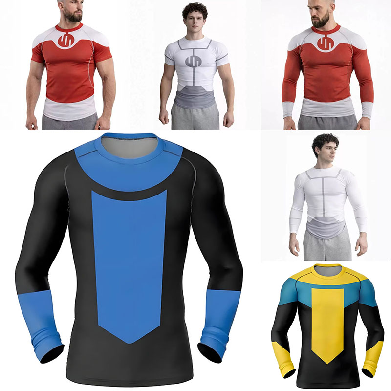 Anime Merchandise For Women - 新しい無敵コスプレラッシュガードダイビングジム Tシャツ BJJ ラッシュガード長袖半袖 MMA 服男性女性