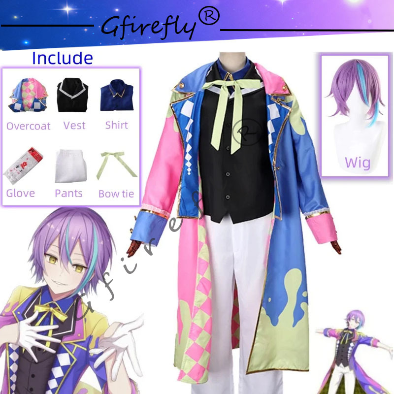 Cosplay Wig Colored - Kamishiro rui色ステージプロジェクトカイコスプレスーツクロスとウィッグ、コンドーランドコスチューム、タイムステージ、ハロウィーンパーティー