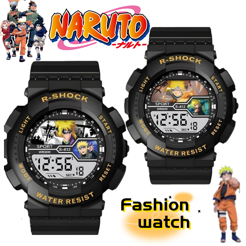 ナルト春野サクラうちはオビトアニメグッズファッション電子時計 - Anime Merchandise Naruto のレビューと価格