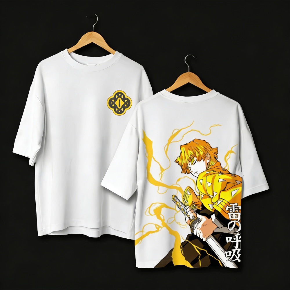プラスサイズデーモンスレイヤーアニメプリント男性、女性 Tシ - Anime Merchandise For Women のレビューと価格