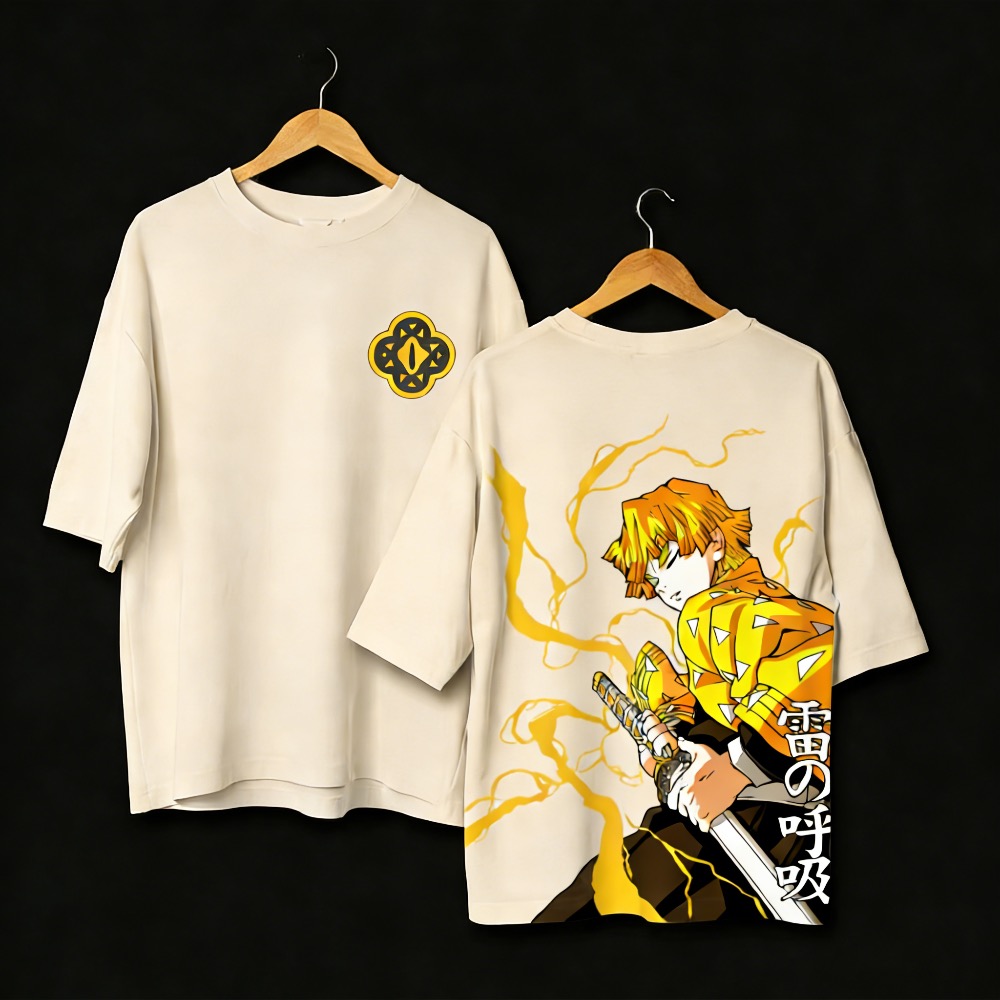 プラスサイズデーモンスレイヤーアニメプリント男性、女性 Tシ - Anime Merchandise For Women のレビューと価格