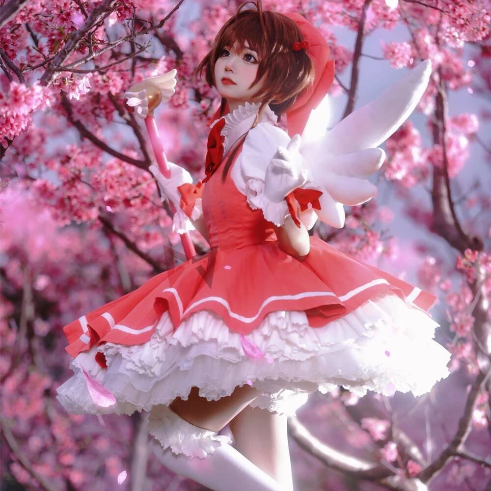MMGG 新カードキャプターコスプレサクラオエスコスプレ衣装 - Anime Merchandise For Women のレビューと価格